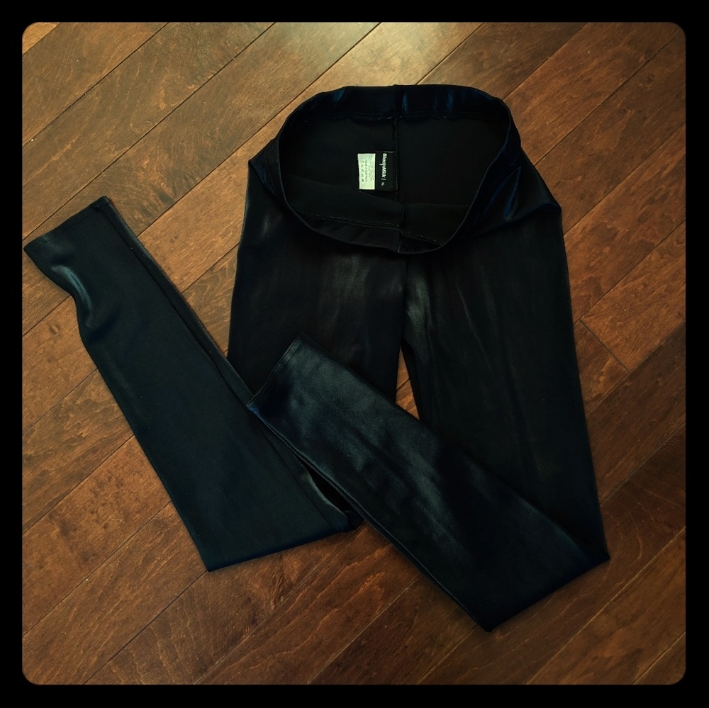 Blackmilk wet look black leggings